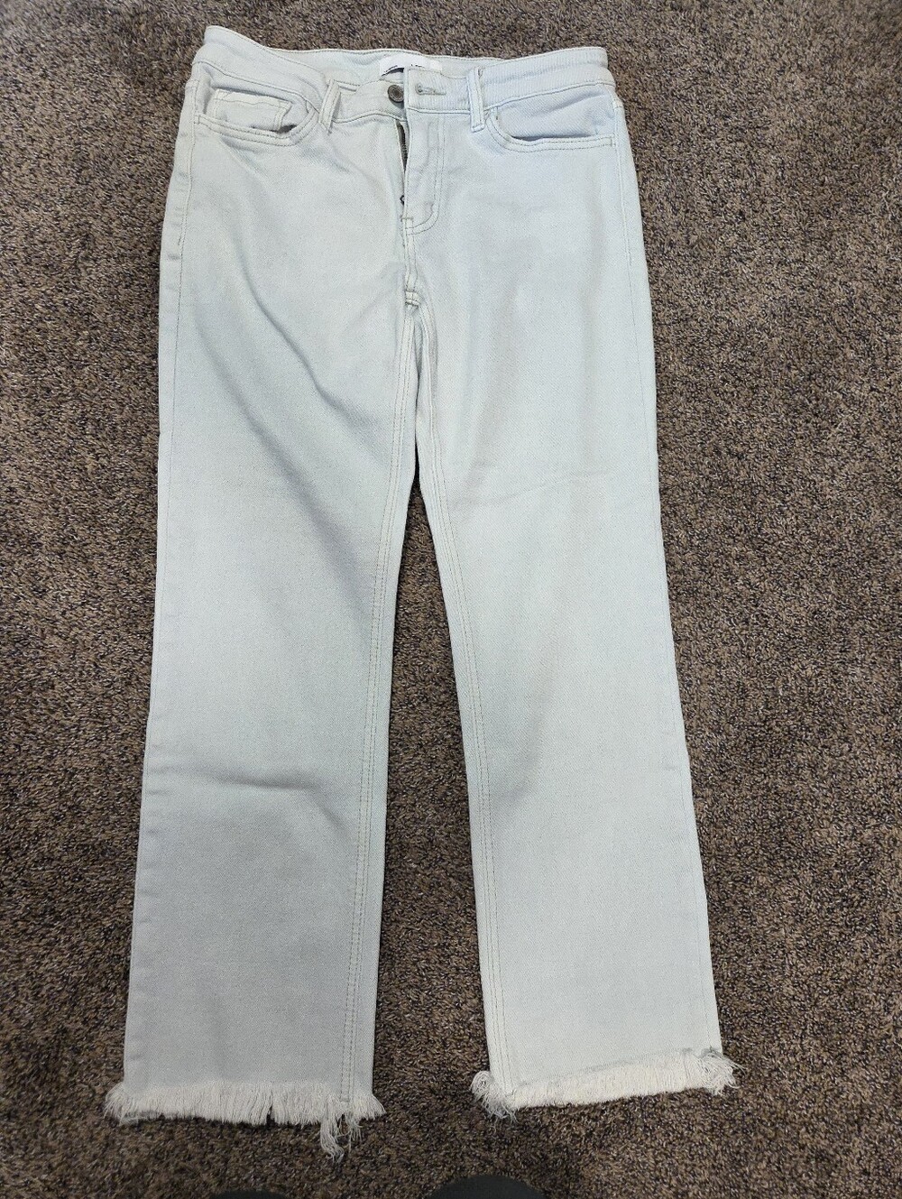Vervet Sz 29 Light Mint/Sage Mid-Rise Crop 26" Jeans
